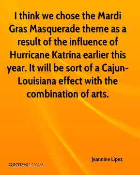 think we chose the Mardi Gras Masquerade theme as a result of the ...