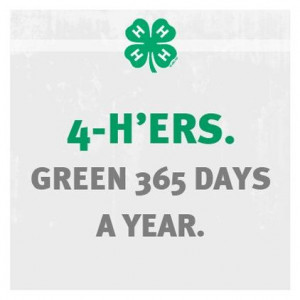 St. Patrick's Day comes and goes. #4H pride lasts a lifetime! More