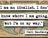 Carl Sandburg Quote Magnet from Chicalookate.