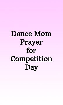 Dance Mom Prayer