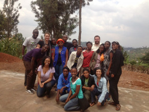 The entire SHE team at our Ngoma production site, January 2014.