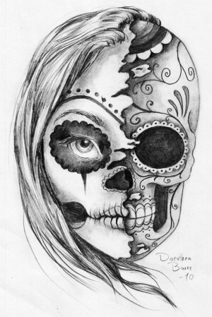 ... : sugar skull black grey , sugar skull drawings , sugar skull tattoos