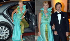 Valeria Mazza lleg a la gala acompa ada del brazo de su marido