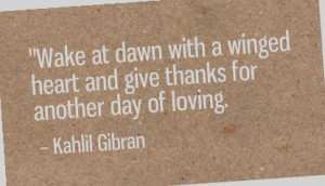 Kahlil Gibran Quote