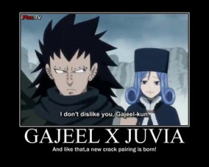 Gajeel and Juvia from Fairy Tail, I just can't imagine them being a ...