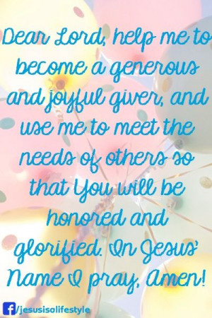 you are blessed because god loves a cheerful giver 2 corinthians 9 6 ...