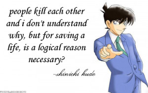 shinichi kudo #cool #quote #detective conan #detective conan quotes