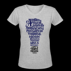 Albert Einstien Quote regarding Religion Women's T-Shirts