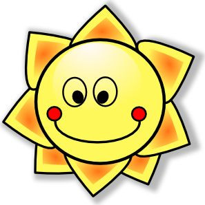 Smiling Sun clip art - vector clip art online, royalty free & public ...