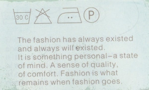 Access Asia emailed out this photo of a fashion quote from a clothing ...