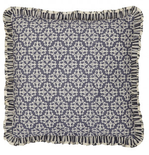 Elysee Ruffled Fabric Euro Sham - 26 inch