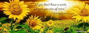 The Happy Sunflower Facebook Cover