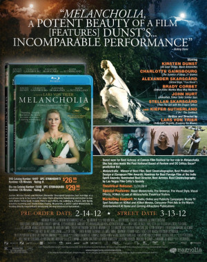 Melancholia (US - DVD R1 | BD RA)