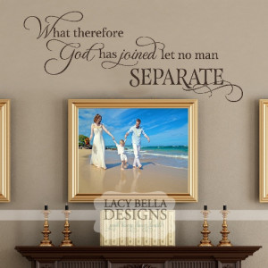 What Therefore God Has Joined Let No Man Separate
