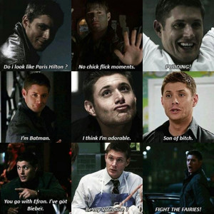 ... hunting stuff? Friend: Where's dean and his one liners! This made me