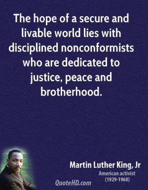 Martin Luther King Quote Peace Love Life Quotes
