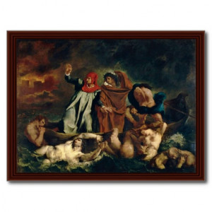 Dante And Virgil In Hell (The Barque Of Dante) Postcard