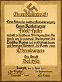 Ehrenbürgerbrief Adolf Hitler in Delitzsch (1933).jpg