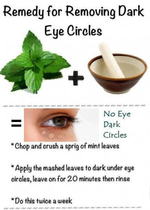 health~ remedy for removing dark eye circles