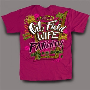 Sweet Thing Funny Spoiled Oil Field Wife Pink Girly Bright T Shirt
