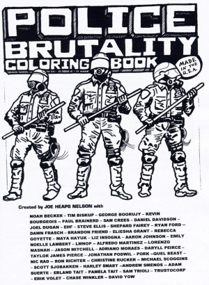 Illustration for Police Brutality Coloring Book