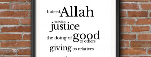 Allah enjoins justice