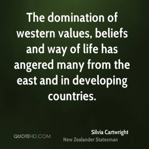 The domination of western values, beliefs and way of life has angered ...