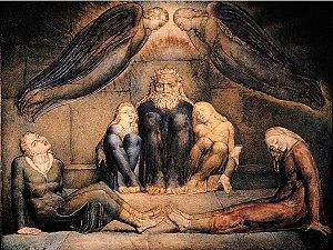 William Blake: Inferno, Canto 33, 1-87, Ugolino and his sons inprison