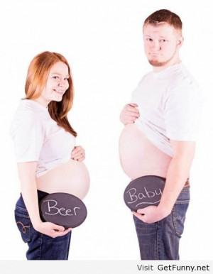 Wife and husband pictures with beer vs baby - Funny Pictures, Funny ...