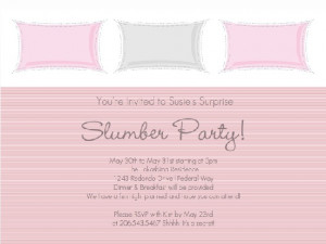 pajama party invitation template