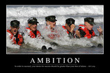 Ambition: Inspirational Quote and Motivational Poster Photographic ...