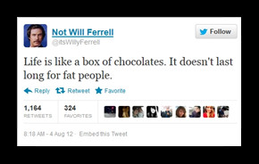 THE WILL FERRELL TWEET (NOT):