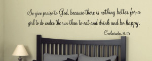 Give Praise To God Wall Decal
