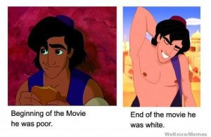 Aladdin: Beginning of the movie he was poor – end of the movie he ...