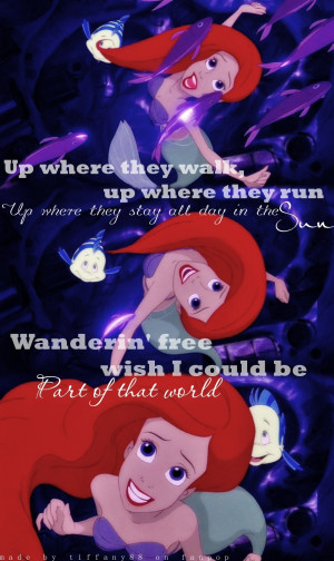Back > Quotes For > Disney Quotes The Little Mermaid