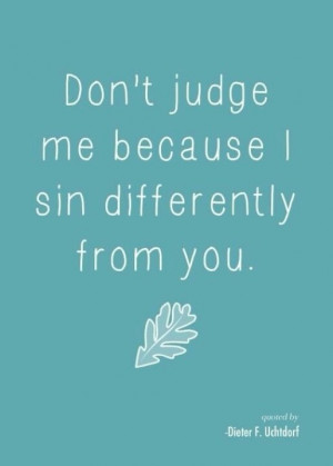 Everyone sins...
