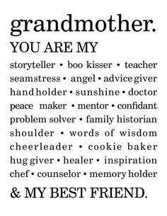 grandma quotes best friends quotes grandparents a grandmothers love ...