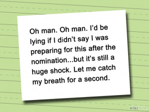 How to Write an Acceptance Speech (with Sample Speeches )