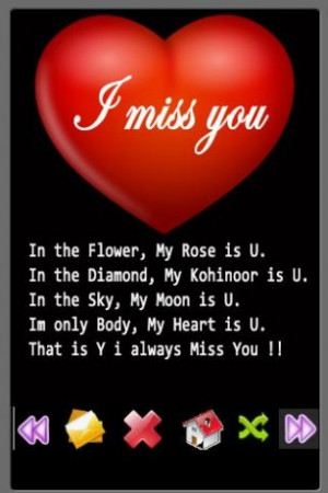 View bigger - Miss u Quotes for Android screenshot