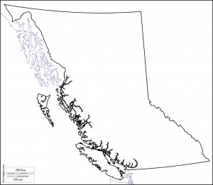 British Columbia Map Outline
