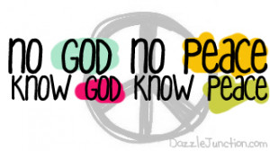 No God No Peace quote