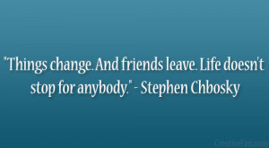 Stephen Chbosky Quote
