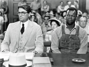 Gregory Peck as Atticus Finch and Brock Peters as Tom Robinson in the ...