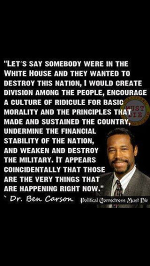 Dr. Ben Carson: Thoughts, The National, Ben Carson Quotes, U.S ...