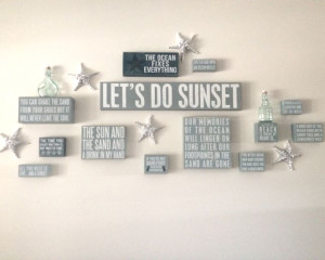 Some of the box signs are just deep enough to make cute small shelves ...