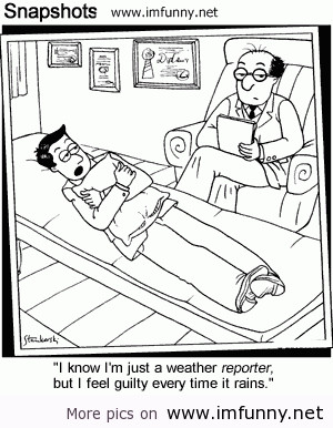 Funny cartoons weather reporter