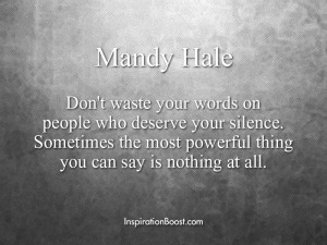 Mandy Hale Silence Quotes