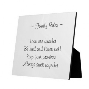 Family sayings photo plaque