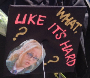 ... image include: elle woods, harvard, legally blonde and graduation cap