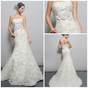 elegante bl025 modesto estilo de encaje vestido de novia con flores de ...
